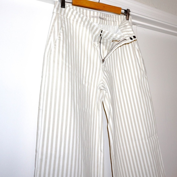 RACHEL Rachel Roy Denim - Rachel Roy Stripe Wide Leg Sz.4